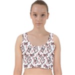 Signs Of Christmas Time  Velvet Racer Back Crop Top