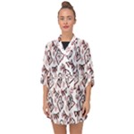 Signs Of Christmas Time  Half Sleeve Chiffon Kimono