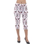 Signs Of Christmas Time  Lightweight Velour Capri Leggings 