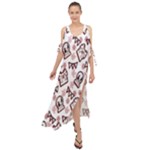 Signs Of Christmas Time  Maxi Chiffon Cover Up Dress