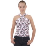 Signs Of Christmas Time  Cross Neck Velour Top