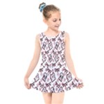 Signs Of Christmas Time  Kids  Skater Dress Swimsuit