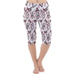 Signs Of Christmas Time  Lightweight Velour Cropped Yoga Leggings