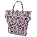 Signs Of Christmas Time  Buckle Top Tote Bag