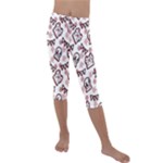 Signs Of Christmas Time  Kids  Lightweight Velour Capri Leggings 