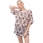 Signs Of Christmas Time  Oversized Chiffon Top
