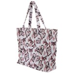 Signs Of Christmas Time  Zip Up Canvas Bag