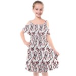 Signs Of Christmas Time  Kids  Cut Out Shoulders Chiffon Dress