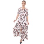 Signs Of Christmas Time  Waist Tie Boho Maxi Dress