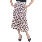 Signs Of Christmas Time  Midi Mermaid Skirt