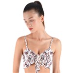 Signs Of Christmas Time  Woven Tie Front Bralet