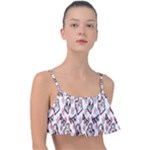 Signs Of Christmas Time  Frill Bikini Top