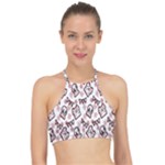 Signs Of Christmas Time  Halter Bikini Top