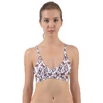 Signs Of Christmas Time  Wrap Around Bikini Top