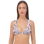 Signs Of Christmas Time  Double Strap Halter Bikini Top