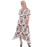 Signs Of Christmas Time  Cross Front Sharkbite Hem Maxi Dress