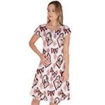 Signs Of Christmas Time  Classic Short Sleeve Dress