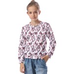 Signs Of Christmas Time  Kids  Long Sleeve T-Shirt with Frill 