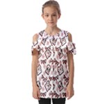 Signs Of Christmas Time  Fold Over Open Sleeve Top