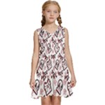 Signs Of Christmas Time  Kids  Sleeveless Tiered Mini Dress