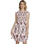 Signs Of Christmas Time  Cap Sleeve High Waist Dress