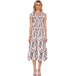 Signs Of Christmas Time  V-Neck Drawstring Shoulder Sleeveless Maxi Dress
