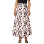 Signs Of Christmas Time  Tiered Ruffle Maxi Skirt