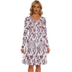 Signs Of Christmas Time  Long Sleeve Dress With Pocket