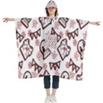 Signs Of Christmas Time  Women s Hooded Rain Ponchos