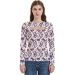 Signs Of Christmas Time  Women s Cut Out Long Sleeve T-Shirt