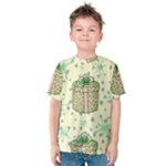 Purple Gifts On A Holy Night   Kids  Cotton T-Shirt