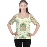 Purple Gifts On A Holy Night   Cutout Shoulder T-Shirt
