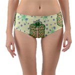 Purple Gifts On A Holy Night   Reversible Mid-Waist Bikini Bottoms