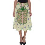Purple Gifts On A Holy Night   Perfect Length Midi Skirt
