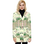 Purple Gifts On A Holy Night   Button Up Hooded Coat 