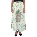 Purple Gifts On A Holy Night   Flared Maxi Skirt