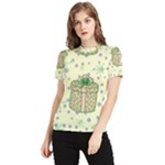 Purple Gifts On A Holy Night   Women s Short Sleeve Rash Guard