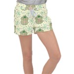 Purple Gifts On A Holy Night   Women s Velour Lounge Shorts