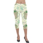 Purple Gifts On A Holy Night   Lightweight Velour Capri Leggings 