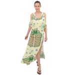 Purple Gifts On A Holy Night   Maxi Chiffon Cover Up Dress