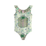 Purple Gifts On A Holy Night   Kids  Frill Swimsuit