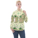 Purple Gifts On A Holy Night   Women s Long Sleeve Pocket Shirt