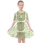 Purple Gifts On A Holy Night   Kids  All Frills Chiffon Dress