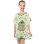 Purple Gifts On A Holy Night   Kids  One Piece Chiffon Dress