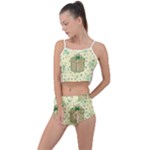 Purple Gifts On A Holy Night   Summer Cropped Co-Ord Set