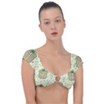 Purple Gifts On A Holy Night   Cap Sleeve Ring Bikini Top