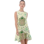 Purple Gifts On A Holy Night   Frill Swing Dress