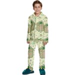 Purple Gifts On A Holy Night   Kids  Long Sleeve Velvet Pajamas Set