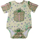 Purple Gifts On A Holy Night   Baby Short Sleeve Bodysuit