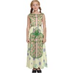 Purple Gifts On A Holy Night   Kids  Satin Sleeveless Maxi Dress